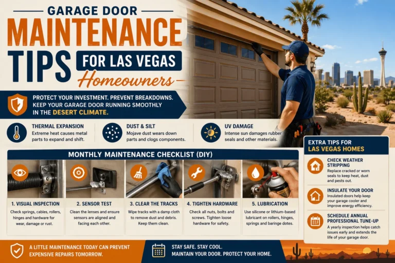 Garage Door Maintenance Tips for Las Vegas Homeowners