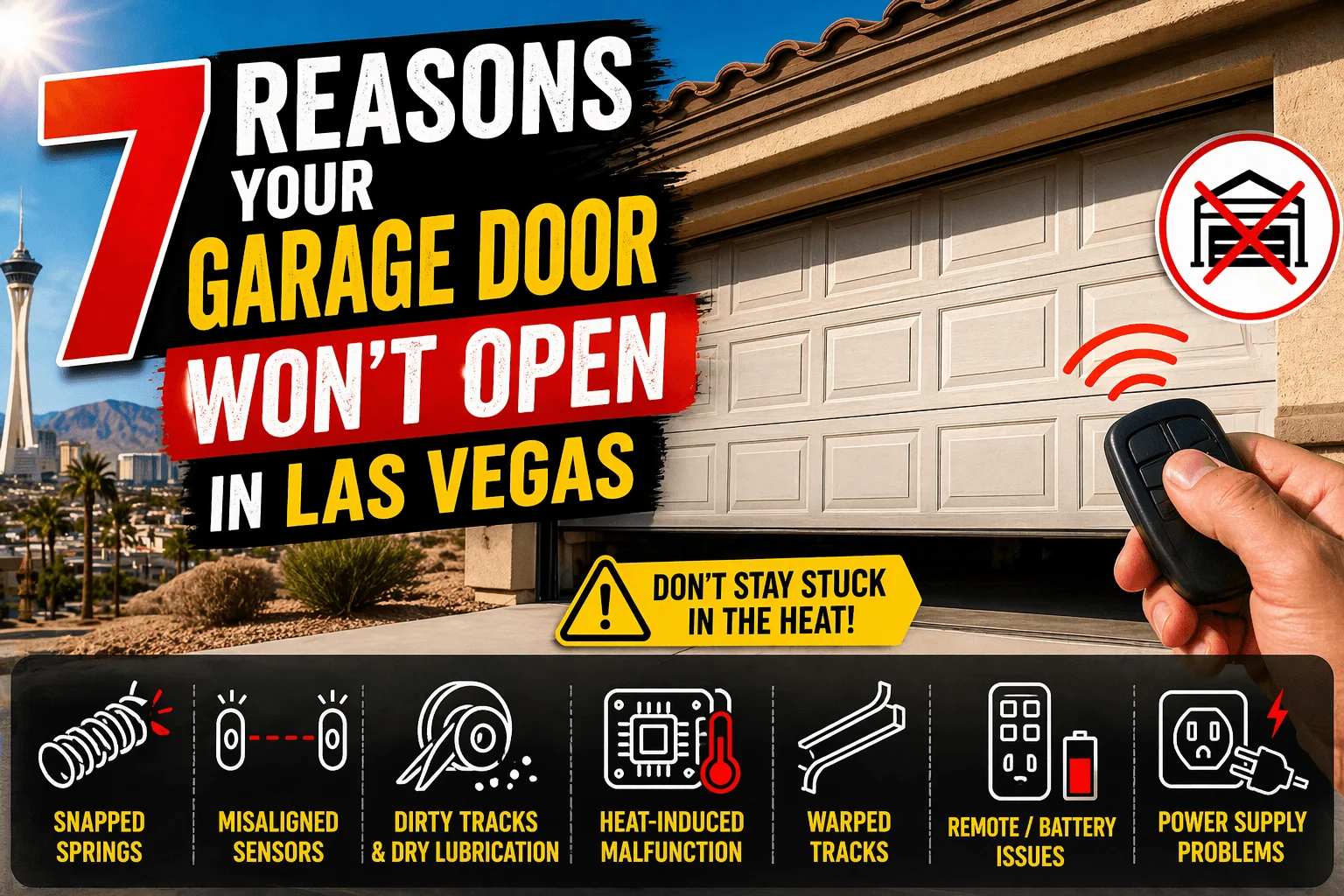 Garage Door Wont Open in Las Vegas 1