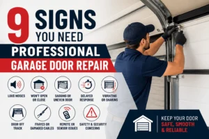 9 Signs You Need Professional Garage Door Repair