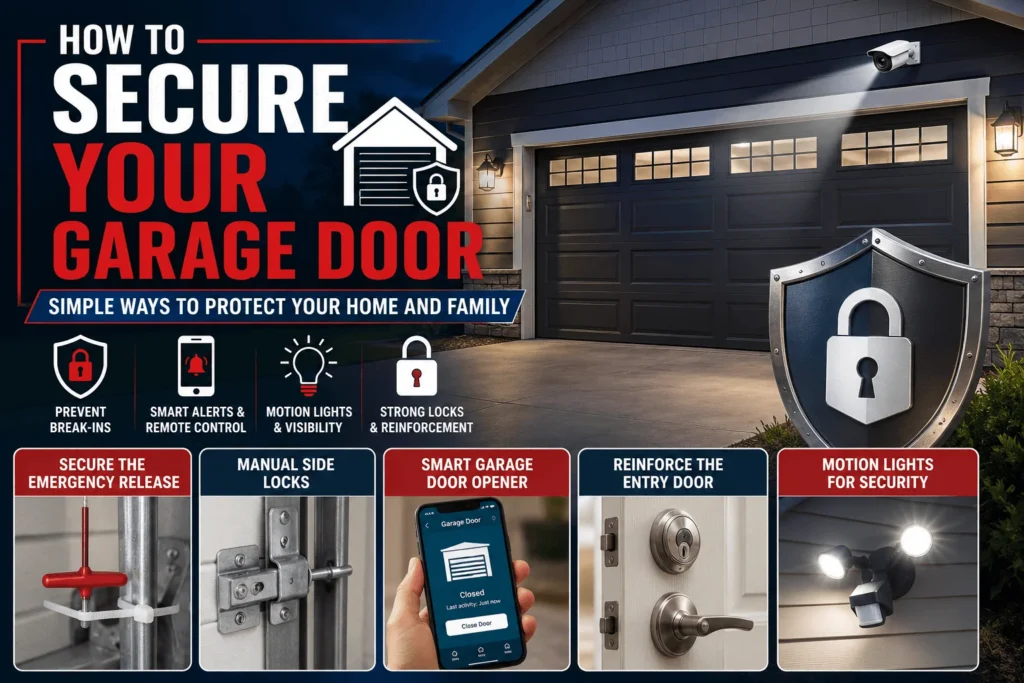 how to secure garage door 1